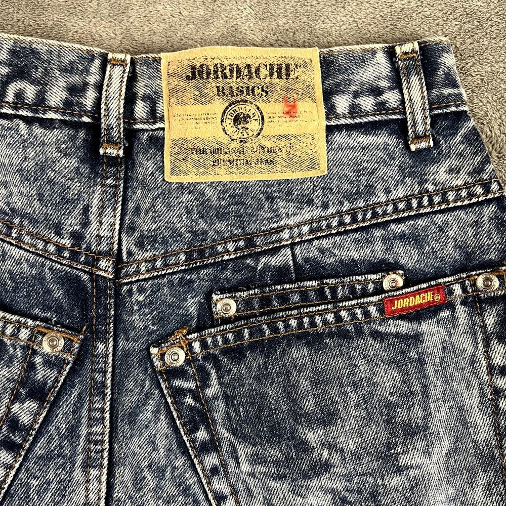 Vintage Jordache Denim Pencil Skirt Womens 25 Acid Wash Made in USA - Picture 7 of 9
